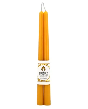 Beeswax Taper Candle Pair - Natural