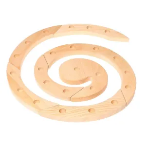 Grimm's wooden birthday and advent spiral - natural