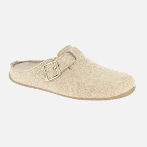 Adults Felted Wool Slipper - Natural