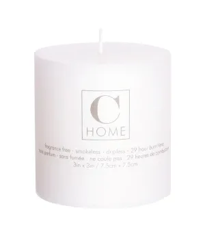 Candle - White Smokeless & Fragrance Free