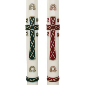 Celtic Cross Wax Relief Paschal Candle