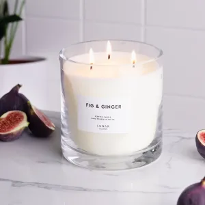 Fig & Ginger 3 Wick Scented Candle 740g