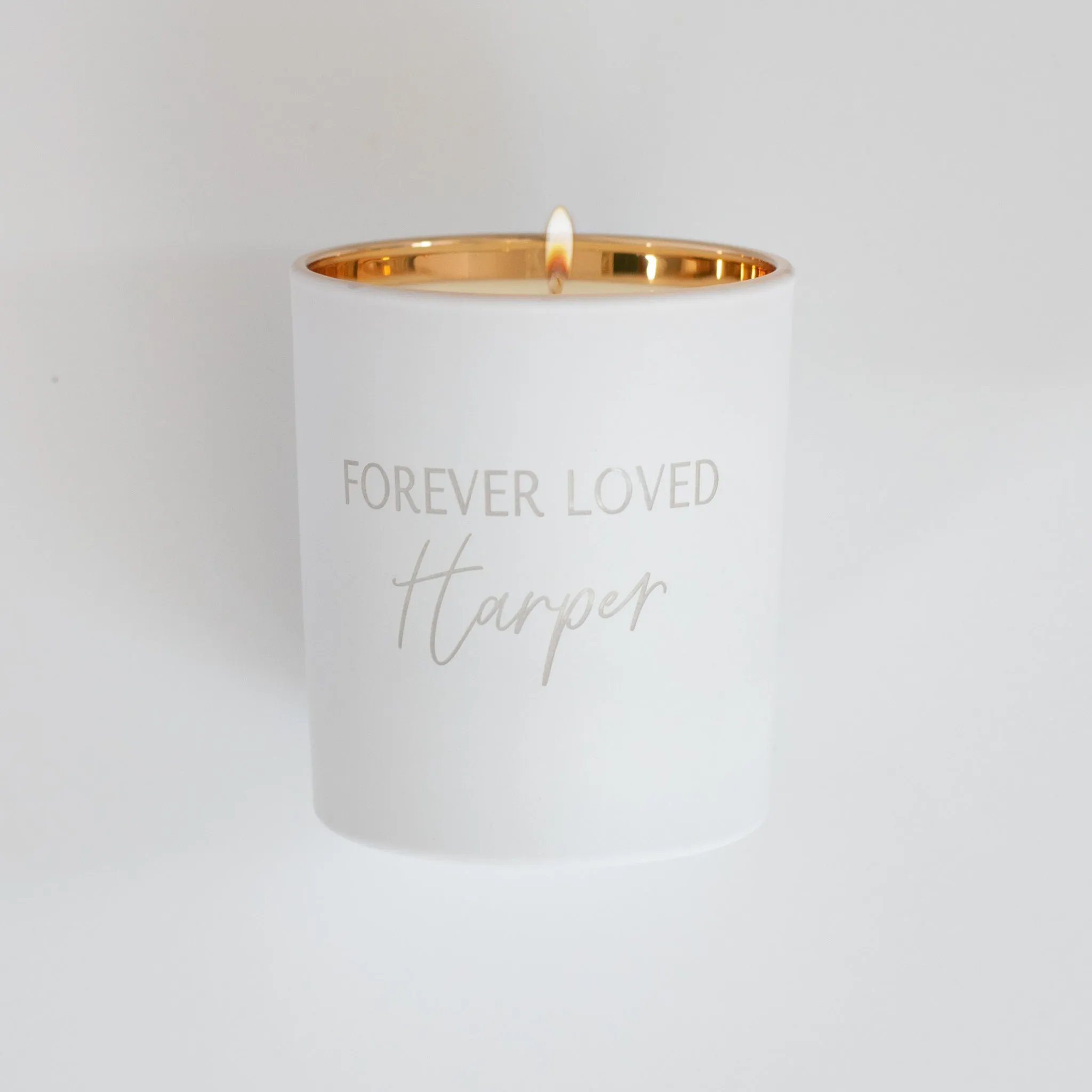 Forever Loved Custom Engraved Candle