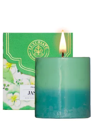 LUXURIATE Jasmin Aroma Candles 350g | Scented Wax Candels | Gifts for Woman | Frangrance Candle | Premium Luxury Candles | Special Occasion Candles Jasmin Candle