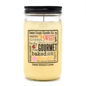 Sweet Almond Creme 24oz Pantry Jar by Swan Creek Candle