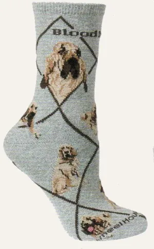 Wheel House Designs Bloodhound Novelty Sock