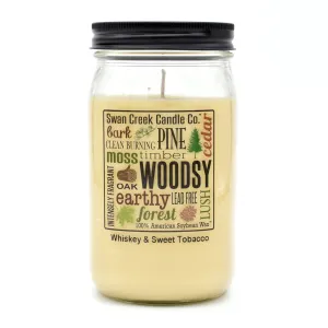 Whiskey & Sweet Tobacco 24oz Pantry Jar by Swan Creek Candle